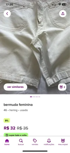 Bermuda feminina