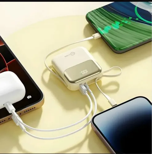 Power Bank 10000mah Mini Para Iphone E Tipo C