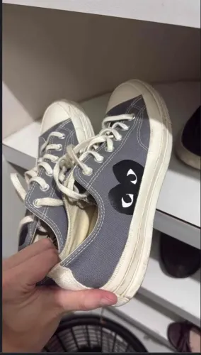 Converse X Comme Des Garçons Play Chuck 70 Cinza