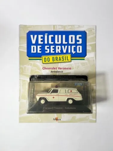 Miniatura Chevrolet Veraneio Ambulância Escala 1:43 Altaya - Veículos de Serviço do Brasil