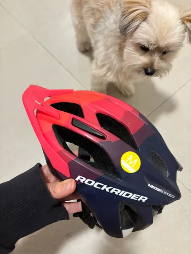 Capacete ciclismo Rockrider ST500 - TAM M - ótimo estado