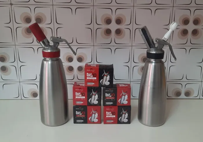 Garafa Sifão para chantilly gourmet best whip 1 litro