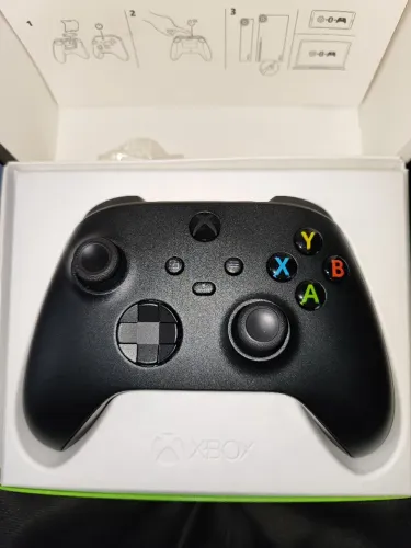 Controle Xbox séries a carbon Black impecável
