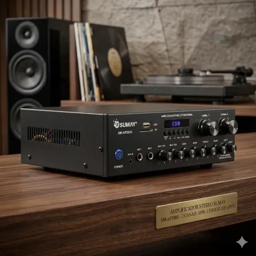 Amplificador Stereo Sumay SM-AP2000 2 Canais 100W