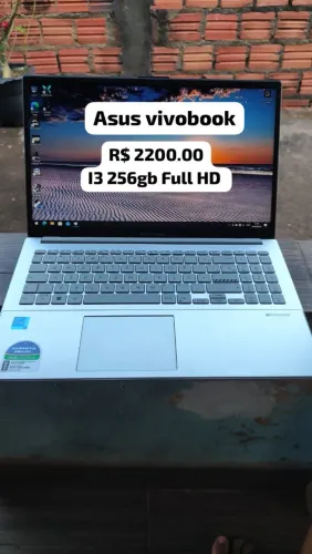 Notebook Asus i3 256gb 