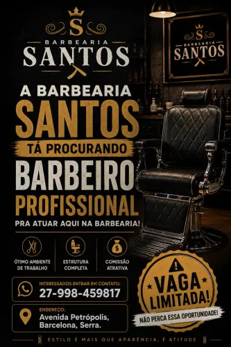 Procuro barbeiro profissional com experiência na área.
