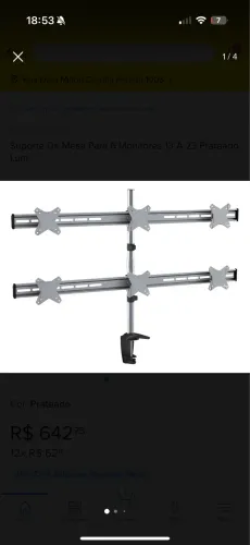 Suporte para 6 monitores 