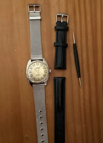 Relógio Oris a corda impecável 