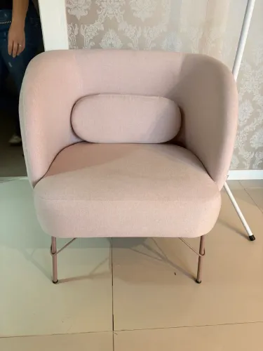 Jogo de sofa rosa 2L e 1L Tok&Stok