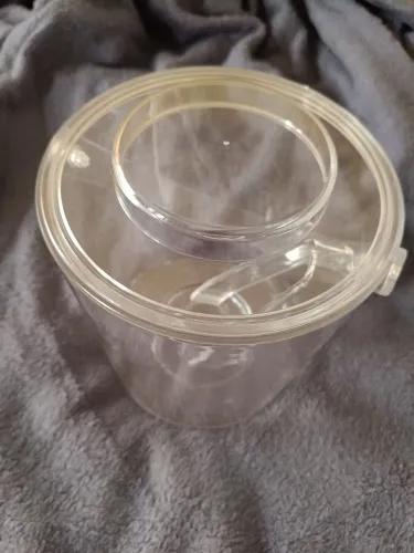 Balde de gelo acrílico transparente novo 