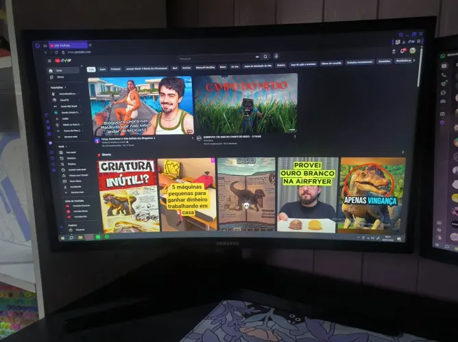 Monitor Samsung curvo 24 pol 144hz