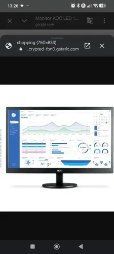 Monitor AOC LED 15,6 widescreen