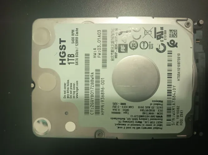 HD de 1tb 5400 RPM para notebook, armazenamento externo e consoles