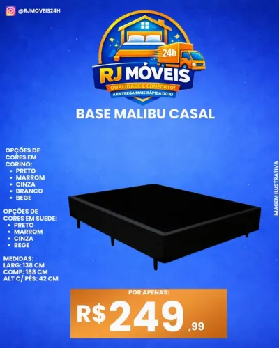 Base cama casal 