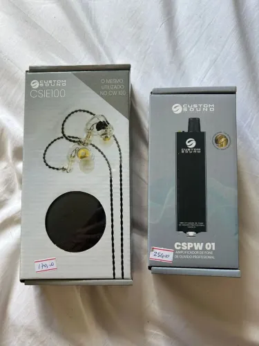Fone de ouvido com amplificador 