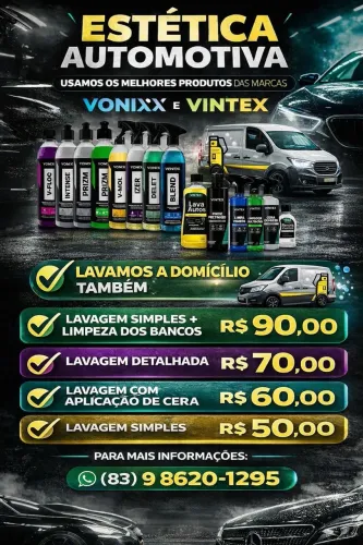 Lavagem de carro a domicílio com os melhores produtos.