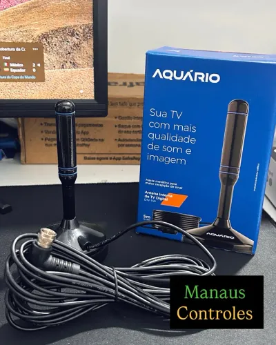 Antena para Tv Digital com 5 Metros de cabo