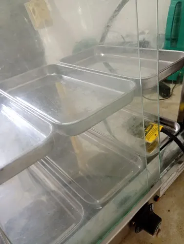 Estufa aquecedora funcionando bem pouco tempo de uso