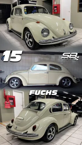Rodas aro 15 Volkswagen Fusca Fucks Diamantada com preto novas