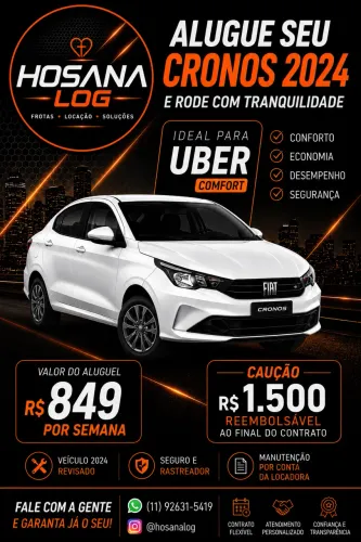 CRONOS 2024 Aluguel aplicativos Uber/99
