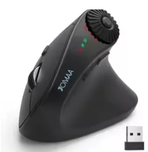 Mouse ergonômico Jomaa Botões configuráveis 2.4ghz ou Bluetooth