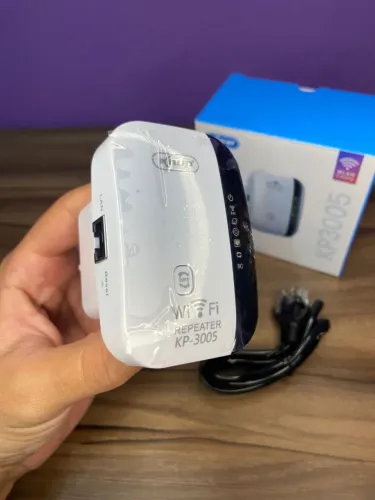 Repetidor Wifi Sem Fio com Antena Integrada e Função WPS - 2.4GHz - Knup KP3005