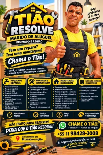Marido de aluguel (serviços residenciais completo )