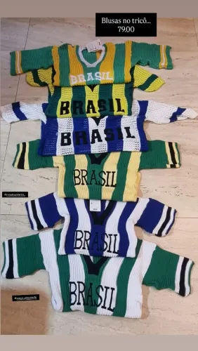 Blusas do Brasil no tricô