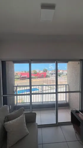 Porta Tripla Aluminio de Correr Varanda Pelicula Fume