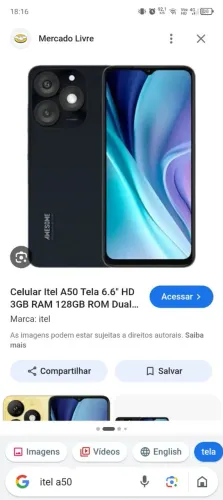 Vendo celular marca Itel A50 