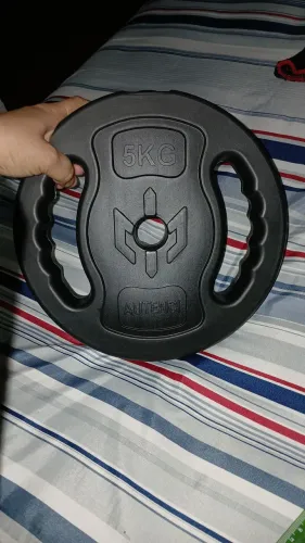 Par de anilhas de 5kg em PVC