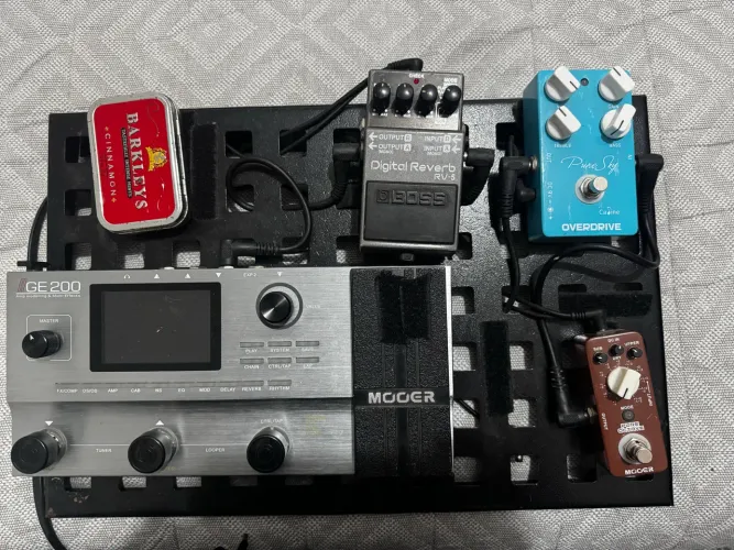 Pedalboard completo, Ge200, Rv5, PureSky, Pure octave 