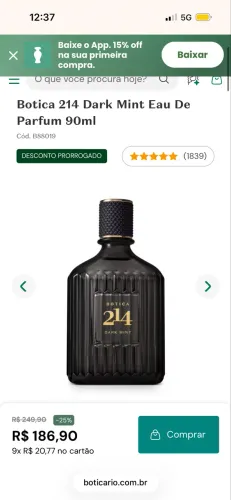 Perfume Botica 214 Dark Mint