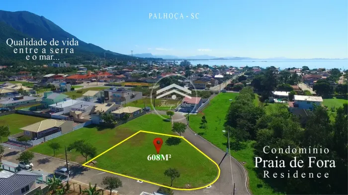Lote na Praia de Fora, Palhoça 608M² Condomínio Praia de Fora Residence