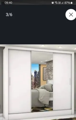 Guarda roupa porta de correr. Usado