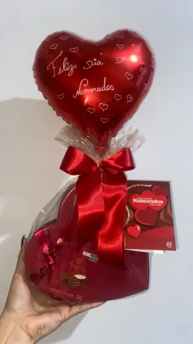 Caixa de bombons de coração 