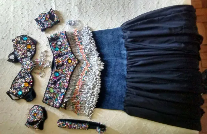 Roupa de dança do ventre tamanho P