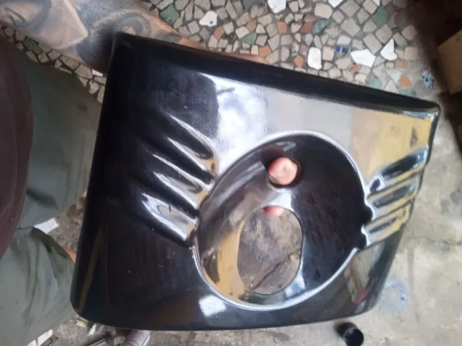 Acabamento traseiro do farol Harley Davidson fatboy
