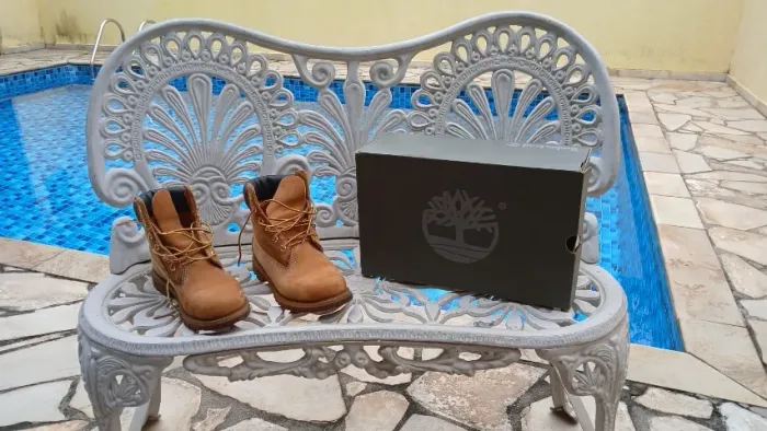 Bota Timberland Yellow Boot Original (Couro Legítimo) - Pouco Usada