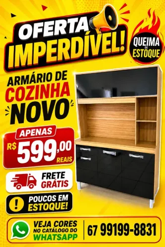 Armário de cozinha preço de fábrica hoje entrego
