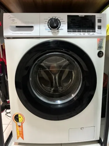 LAVADORA STORM WASH MIDEA 11KG INVERTER TAMBOR 4D ECO LAVAGEM BRANCA 127V LFA11B1
