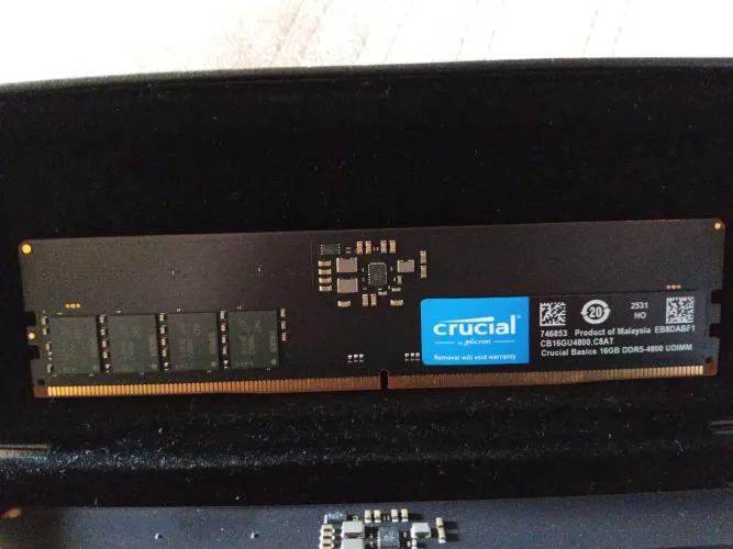 Memória ram crucial de 32 de ram ddr5 4800