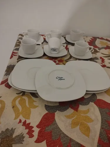 Conjunto de café porcelana Classic Home