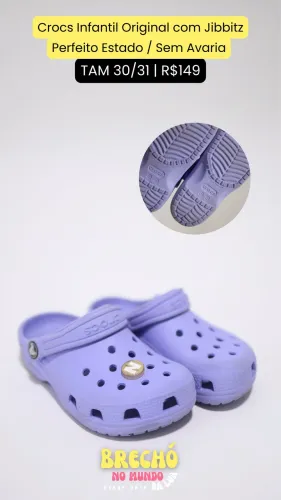 CROCS INFANTIL ORIGINAL ROXO