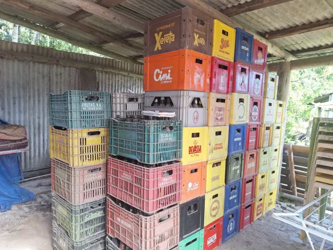 Litros e garrafas de cervejas