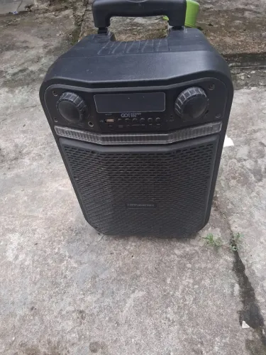 Caixa de som amplificada Hayonik go power 100 80w com Bluetooth e USB