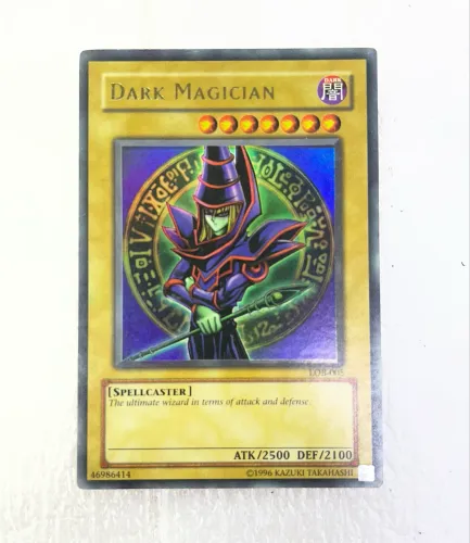 Carta Yu Gi Oh Mago negro LOB-005 original edição 2002 inglês