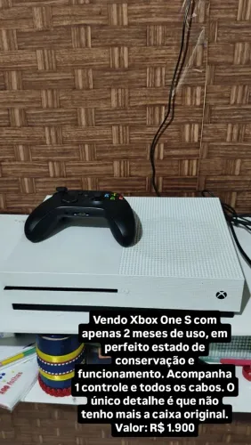 Vendo Xbox one s