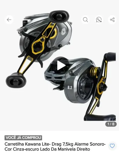 Vendo carretilha kawana drag lite, aceito oferta.