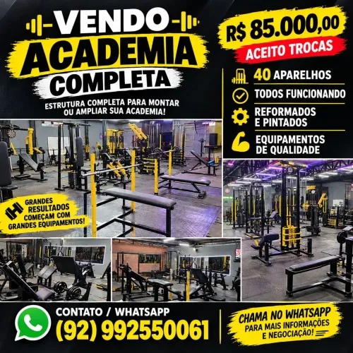 VENDO ACADEMIA COMPLETA 40 APARELHOS